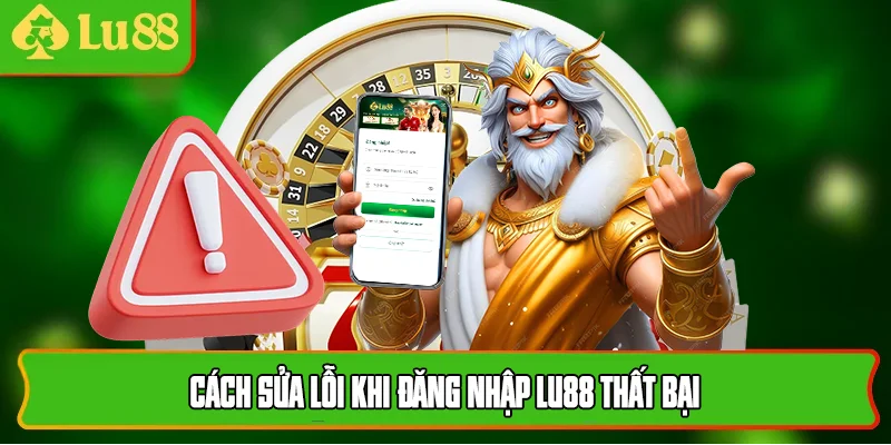 Cách sửa lỗi khi đăng nhập lu88 thất bại